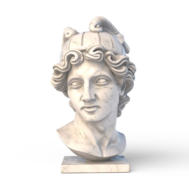 Greek god bust Modèle 3D .c4d .max .obj .3ds .fbx .stl .blend 
