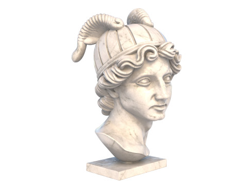 Greek god bust Modèle 3D