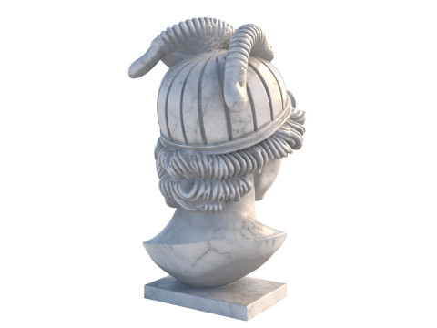 Greek god bust Modèle 3D