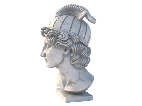 Greek god bust 3D Model