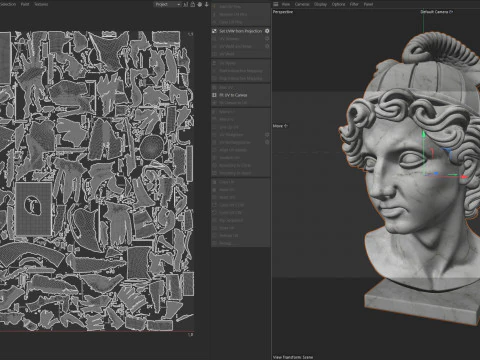 Greek god bust 3D Model