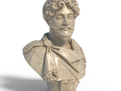 Marcus Aurelius bust Modelo 3D