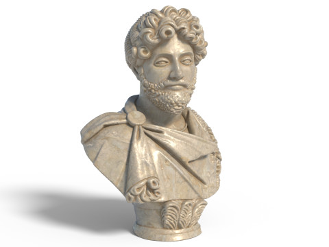 Marcus Aurelius bust Modelo 3D