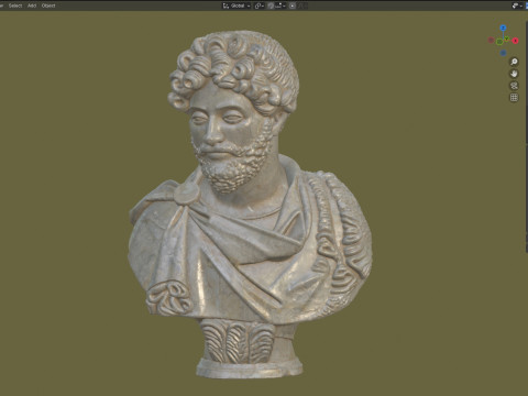 Marcus Aurelius bust Modelo 3D
