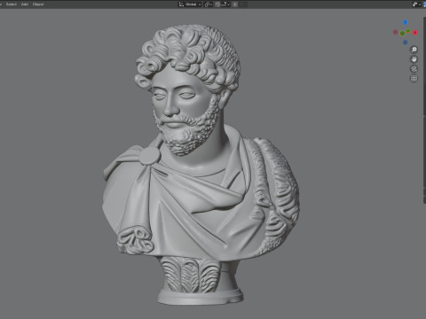 Marcus Aurelius bust Modelo 3D