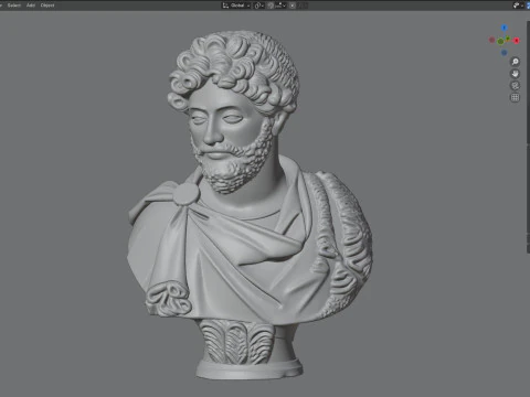 Marcus Aurelius bust 3D Model
