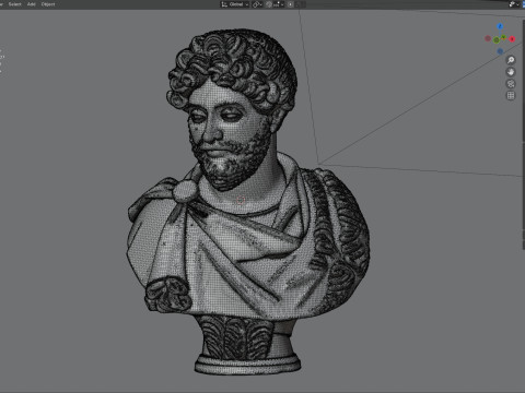 Marcus Aurelius bust Modelo 3D
