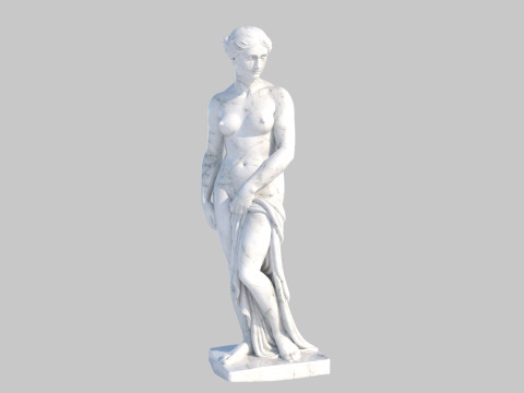 Venus bathing statue 3D Model