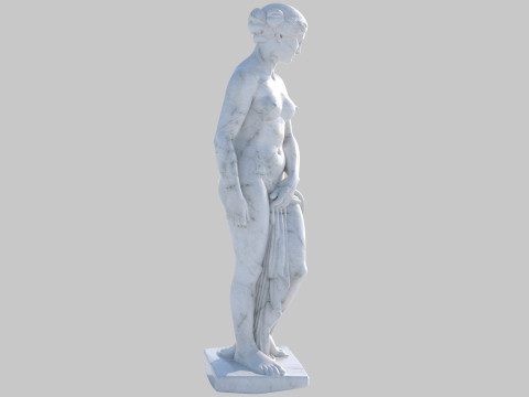 Venus bathing statue 3D Model
