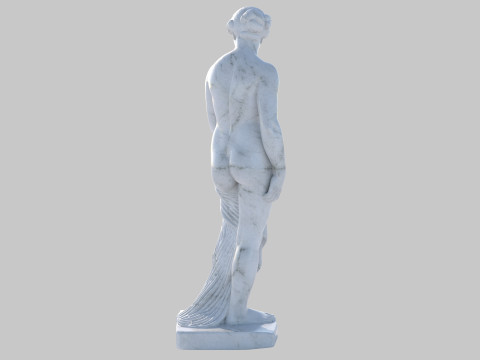Venus bathing statue 3D Model