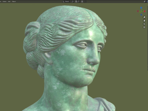 Venus god head bust 3D Model