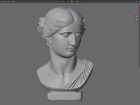 Venus god head bust 3D Model