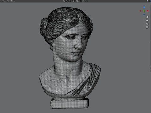 Venus god head bust 3D Model
