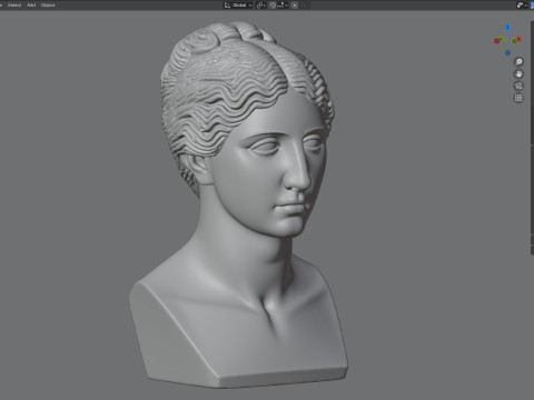 Venüs kafa büstü 3D Model