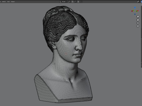 Venüs kafa büstü 3D Model