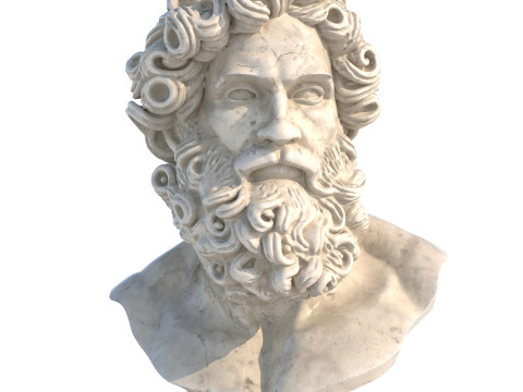 Zues head bust Modelo 3D
