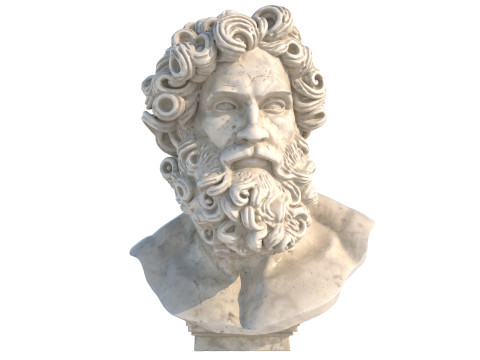 Zues head bust 3D Модель