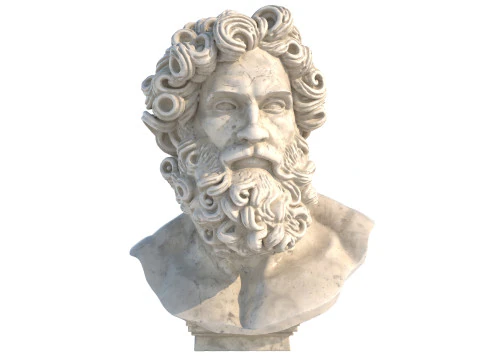 Zeus'un kafa b&uuml;st&uuml; 3D Model