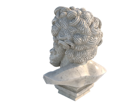 Zues head bust 3D Модель