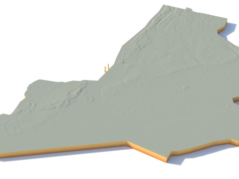 न्यूयॉर्क टेरेन शहर यूएसए 3D मॉडल