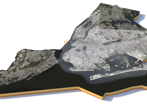 न्यूयॉर्क टेरेन शहर यूएसए 3D मॉडल