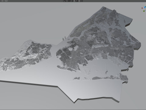 न्यूयॉर्क टेरेन शहर यूएसए 3D मॉडल