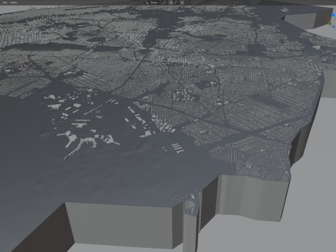 न्यूयॉर्क टेरेन शहर यूएसए 3D मॉडल