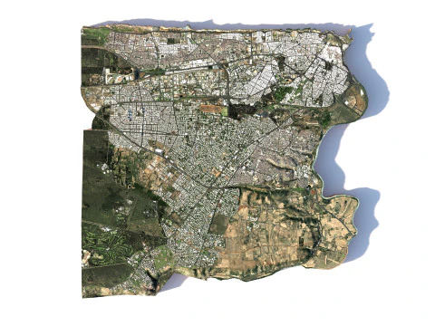 Rabat Terrain city Morocco 3D Model
