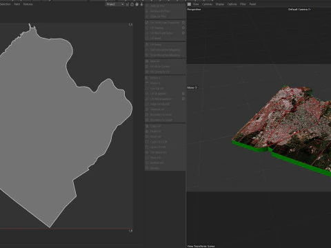 Rabat Terrain city Morocco 3D Model