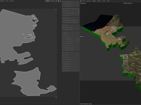 RAS AL Khaimah Terrain city UAE 3D Model