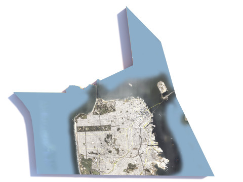San Francisco Terrain city California USA 3D मॉडल