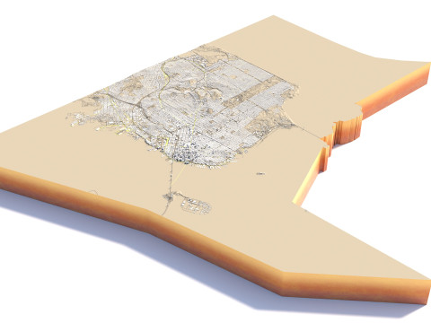 San Francisco Terrain city California USA 3D मॉडल