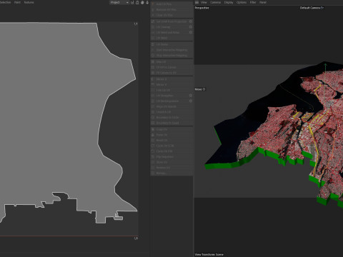 Seattle Washington Terrain city USA 3Dモデル
