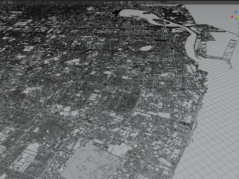 SharjahTerrain city United Arab Emirates UAE Model 3D