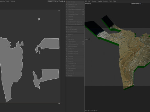 SharjahTerrain city United Arab Emirates UAE Model 3D
