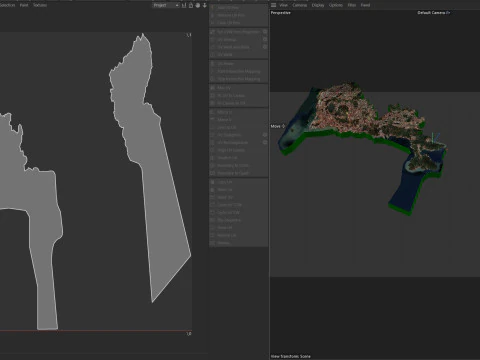Shenzhen Terrain city China 3D Model