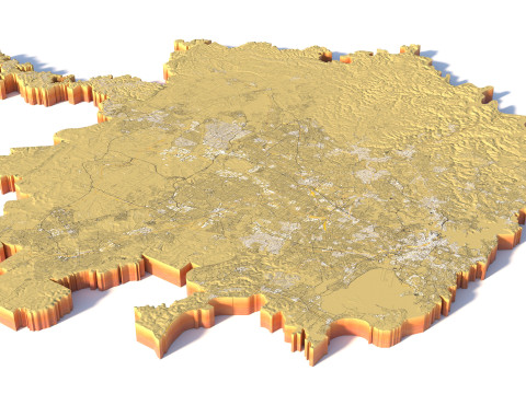 Sydney Terrain city Australia 3D Модель