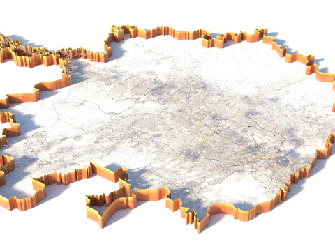 Sydney Terrain city Australia 3D Model
