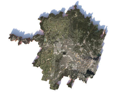 Sydney Terrain city Australia 3D Модель