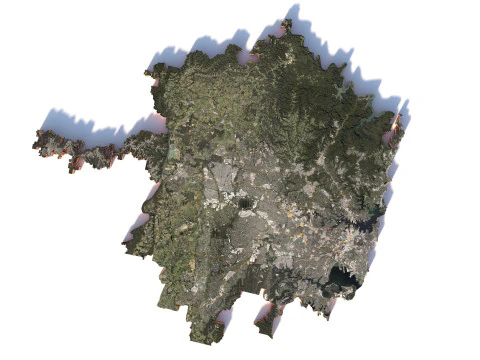 Sydney Terrain city Australia 3D Model