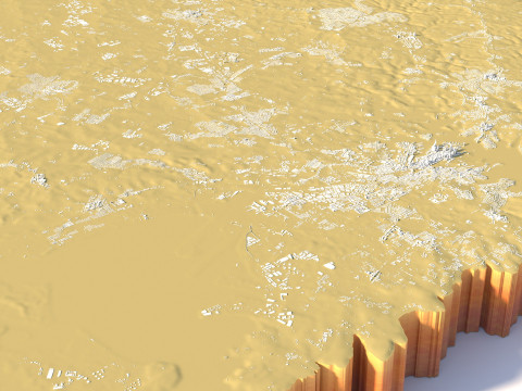 Sydney Terrain city Australia 3D Модель