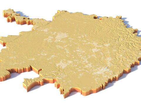 Sydney Terrain city Australia 3D Model