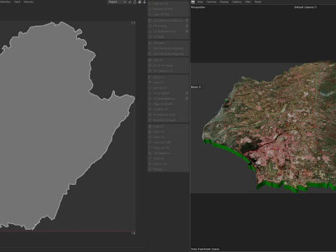 Tainan Terrain city Taiwan 3D Model