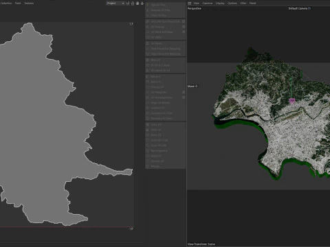 Taipei Terrain city Taiwan 3D Model