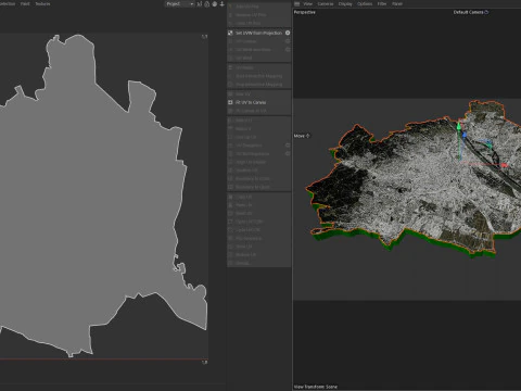 Vienna Terrain city Austria 3D Model