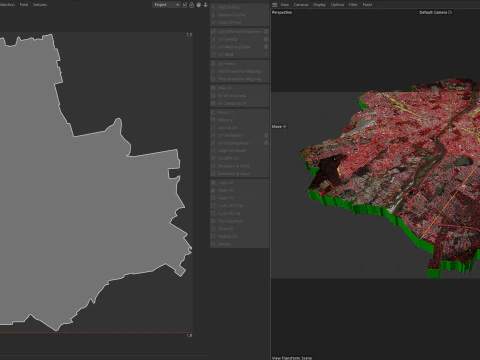 Warsaw Terrain city Poland 3D Model