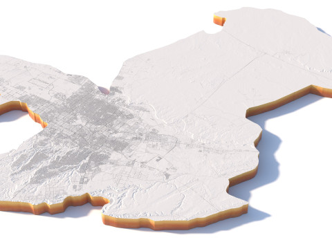 रियादभूभागीय शहर सऊदी अरब 3D मॉडल