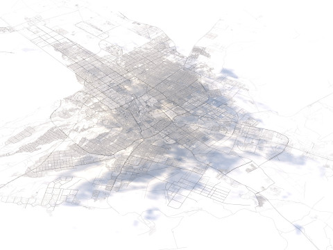 रियादभूभागीय शहर सऊदी अरब 3D मॉडल