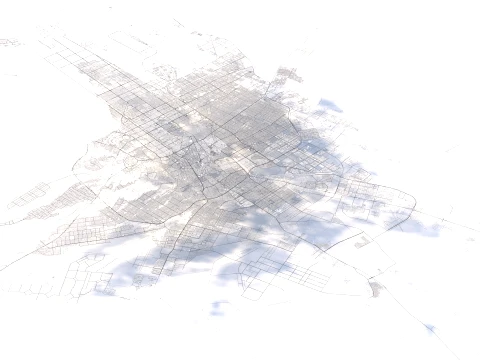 RiyadhTerrain city Saudi Arabia 3D Model