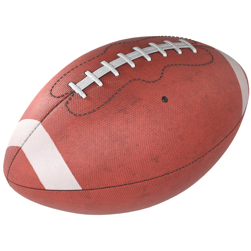 American football 3D Model .c4d .max .obj .3ds .fbx .stl .blend 